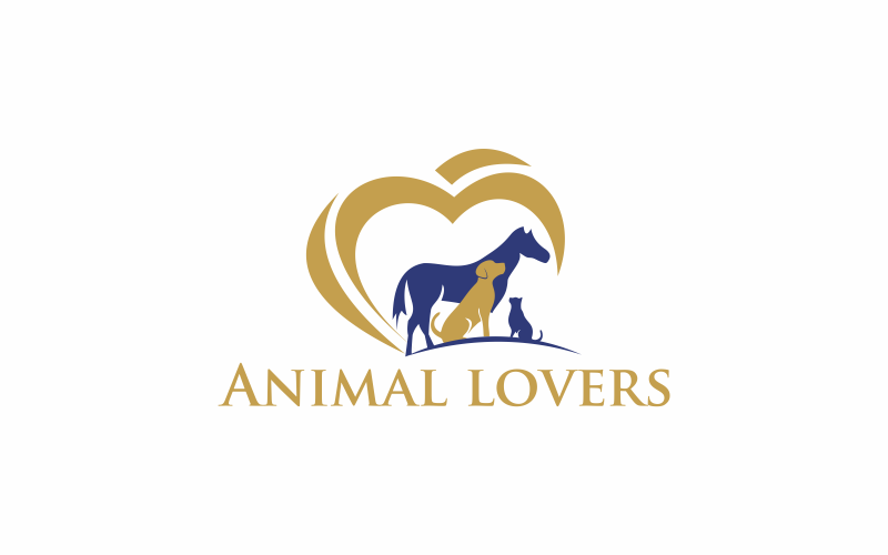 Download Шаблон логотипа "Animal Lovers Logo Template" / Animal Lovers Logo Template - Шаблон логотипа на тему графика animal,love,pet,lover,happy,cute,dog,friend,lifestyle,park,doggy,person,fun,vector,nature,background,autumn,design,cat,symbol
