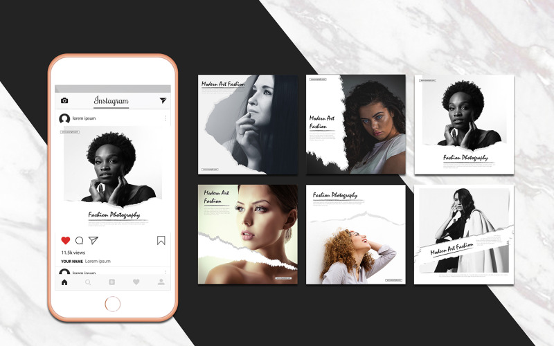 Download Шаблон для соцсетей "Instagram Fashion Banner Social Media Template" / Instagram Fashion Banner Social Media Template - Шаблон для соцсетей на тему графика instagram,banner,square,fashiion,social media,promotion,advertising,product,sale,marketing,ai,template,illustrator