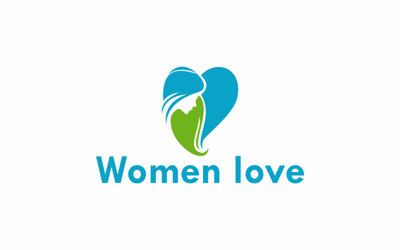 Download Шаблон логотипа "Women Love Logo Logo Template" / Women Love Logo Logo Template - Шаблон логотипа на тему графика woman,happy,girl,love,female,heart,background,fashion,lady,concept,attractive,hair,positive,beauty,symbol,body,cool,vector,design,romantic