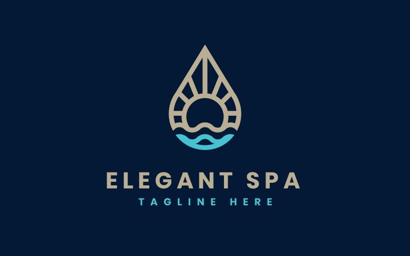 Download Шаблон логотипа "Elegant Spa Logo Logo Template" / Elegant Spa Logo Logo Template - Шаблон логотипа на тему графика logo design,logo template,logo,vector,corporate logo,brand,spa,wellness,fitness,elegant,luxury,minimalist,nutrition,nature,coaching,consulting,corporate