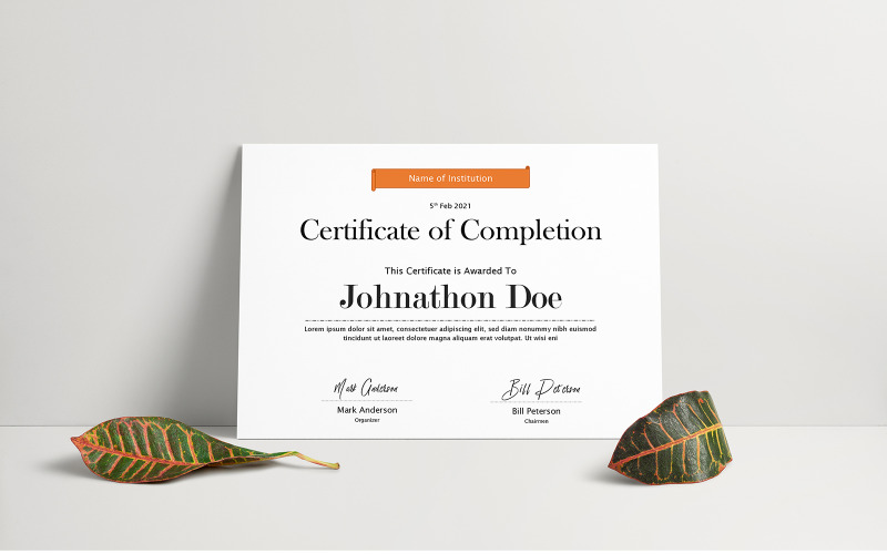 Download Шаблон сертификата "Mark - Certificate Template" / Mark - Certificate Template - Шаблон сертификата на тему графика professional,certificate,print certificate,certificate design,school certificate,certificate business,both side design,certificate green,certificate black,white certificate,professional certi