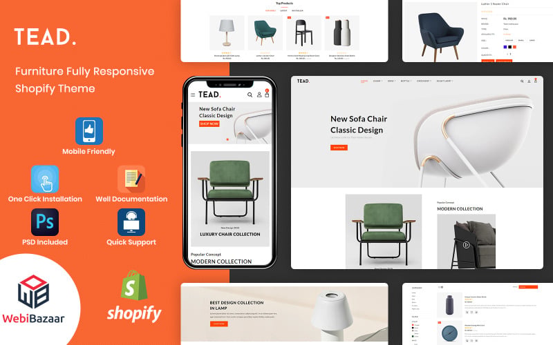 Minimal Modern Furniture Shopify Theme