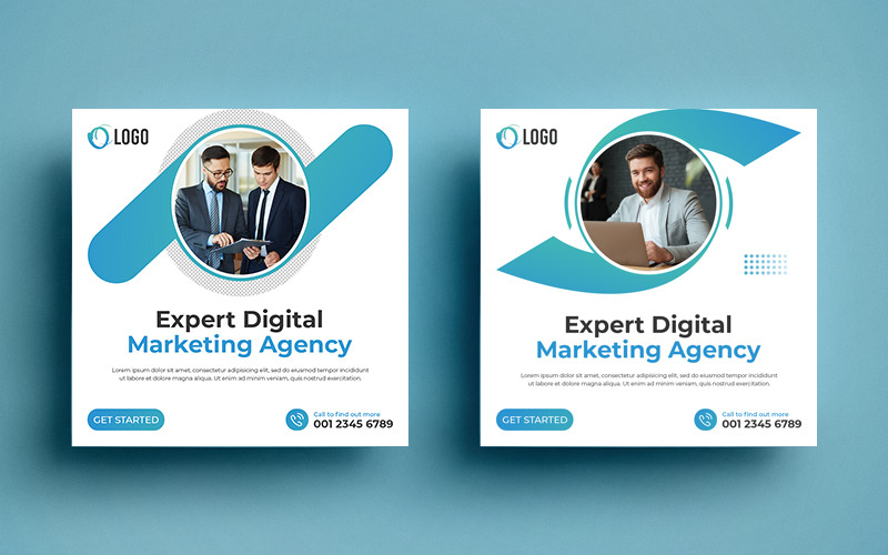 Download Шаблон для соцсетей "Business Social Media Banners Post Template." / Business Social Media Banners Post Template. - Шаблон для соцсетей на тему графика advertise,banner,business social media post,commercial,corporate banner,corporate social media post,digital marketing,instagram post,marketing,poster,social media post,twitter social media po