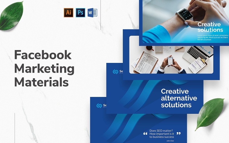 Download Шаблон для соцсетей "SEO Agency Facebook Cover and Post" / SEO Agency Facebook Cover and Post - Шаблон для соцсетей на тему графика facebook graphic design,facebook template editable,facebook template banner,facebook template cover,facebook template design,facebook template examples,facebook branding template,social media