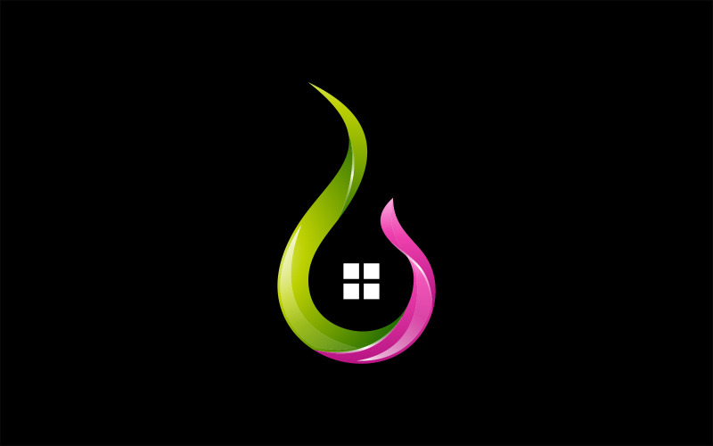 Download Шаблон логотипа "Flame House Vector Logo Design Template Logo Template" / Flame House Vector Logo Design Template Logo Template - Шаблон логотипа на тему графика logo,flame,illustration,vector,symbol,design,fire,icon,sign,template,graphic,hot,house,element,menu,grill,badge,food,bbq,retro