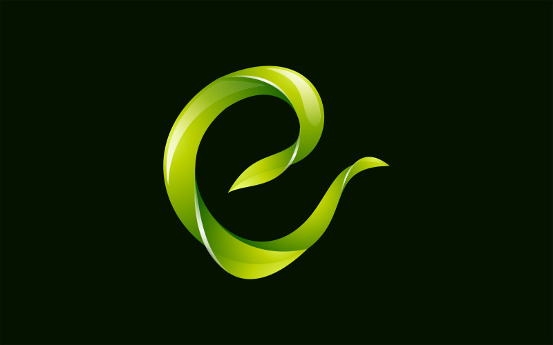 Download Шаблон логотипа "Letter E Leaf Vector Logo Design Template Logo Template" / Letter E Leaf Vector Logo Design Template Logo Template - Шаблон логотипа на тему графика leaf,symbol,logo,design,vector,icon,nature,natural,template,letter,abstract,concept,sign,eco,creative,business,green,element,identity,font