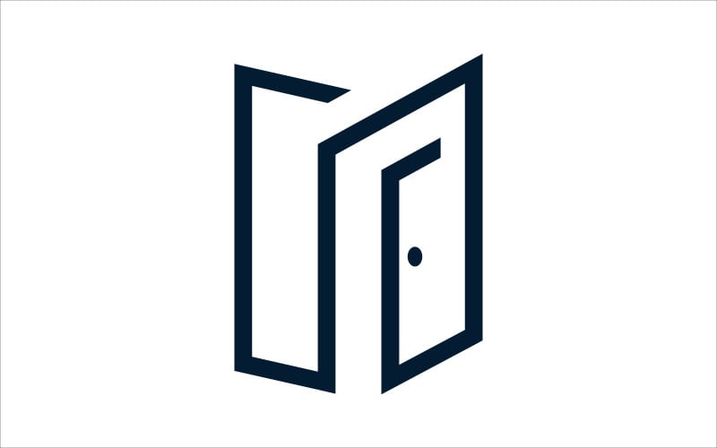 Download Шаблон логотипа "Open the Door Vector Logo Design Logo Template" / Open the Door Vector Logo Design Logo Template - Шаблон логотипа на тему графика door,design,vector,concept,icon,open,illustration,home,symbol,sign,house,modern,logo,exit,room,doorway,business,interior,entry,silhouette