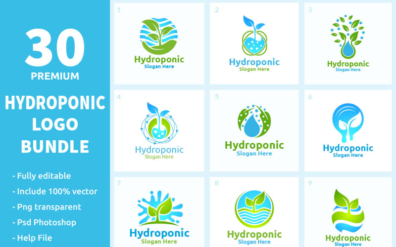 Download Шаблон логотипа "30 Hydroponic Logo Bundle" / 30 Hydroponic Logo Bundle - Шаблон логотипа на тему графика garden,farm,plants,backyard,flowering,scoop,gate,lawn,outdoor,water,decor,wooden,bonsai,hydroponic,strawberries,rose,stone,succulent,aubrieta,botanical