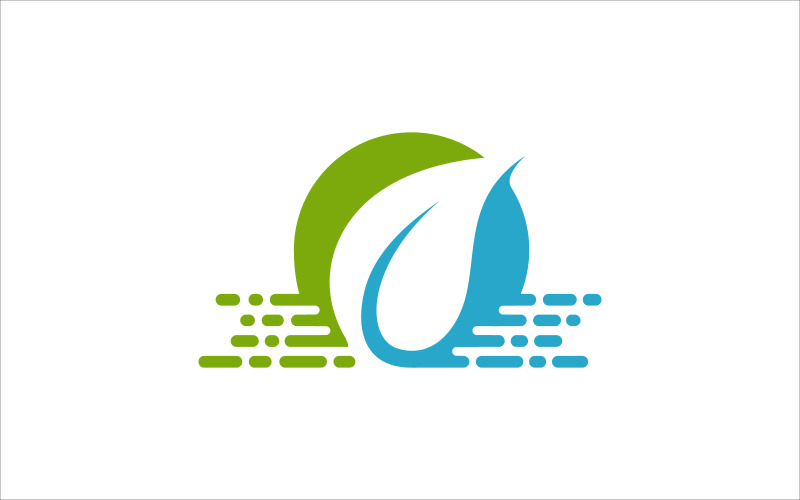 Download Шаблон логотипа "Leaf and Water Vector Logo Design" / Leaf and Water Vector Logo Design - Шаблон логотипа на тему графика leaf,eco,symbol,icon,design,vector,water,nature,natural,ecology,logo,green,element,environment,abstract,drop,fresh,blue,business,illustration