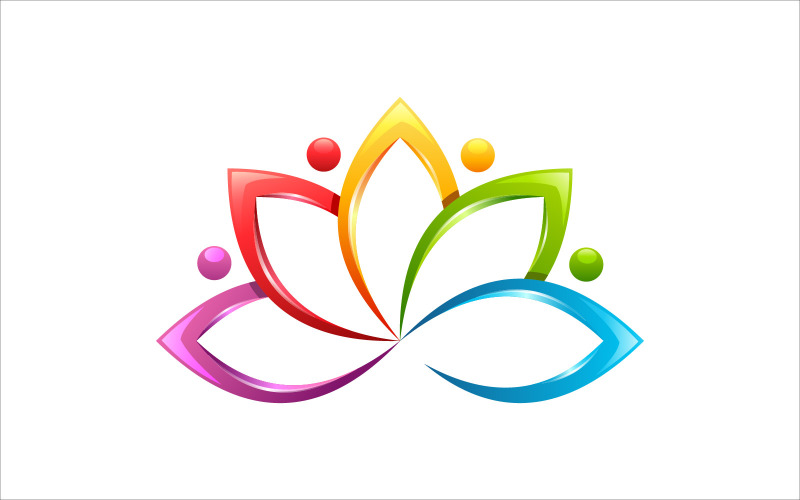 Download Шаблон логотипа "Lotus Yoga Colorful Vector Logo Design" / Lotus Yoga Colorful Vector Logo Design - Шаблон логотипа на тему графика illustration,yoga,flower,symbol,lotus,vector,sign,meditation,zen,design,element,nature,floral,logo,health,icon,beauty,abstract,relax,spiritual
