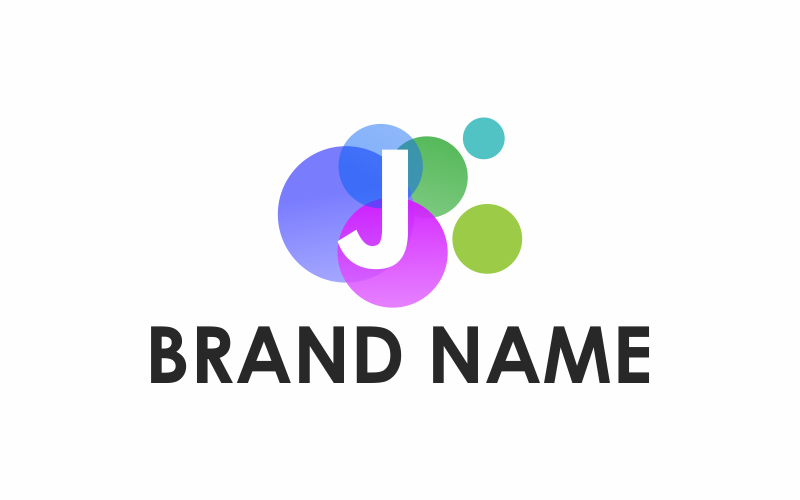 Download Шаблон логотипа "Letter J Circle Logo Template" / Letter J Circle Logo Template - Шаблон логотипа на тему графика circle,icon,business,symbol,letter j,sign,logo,vector,template,logotype,font,internet,digital,branding,concept,colorful,initial,graphic,gradient