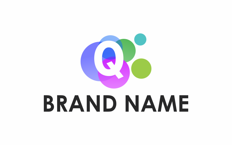 Download Шаблон логотипа "Letter Q Circle Logo Template" / Letter Q Circle Logo Template - Шаблон логотипа на тему графика circle,icon,business,symbol,sign,logo,vector,template,logotype,font,internet,digital,branding,concept,colorful,initial,graphic,gradient,letter q