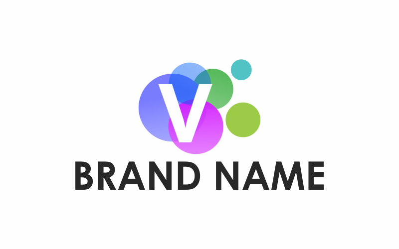 Download Шаблон логотипа "Letter V Circle Logo Template" / Letter V Circle Logo Template - Шаблон логотипа на тему графика circle,icon,business,symbol,letter v,sign,logo,vector,template,logotype,font,internet,digital,branding,concept,colorful,initial,graphic,gradient