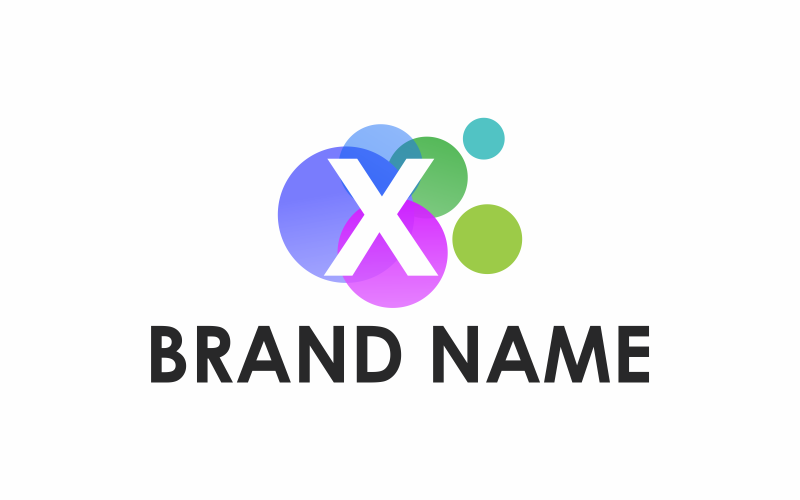 Download Шаблон логотипа "Letter X Circle Logo Template" / Letter X Circle Logo Template - Шаблон логотипа на тему графика circle,icon,business,symbol,letter x,sign,logo,vector,template,logotype,font,internet,digital,branding,concept,colorful,initial,graphic,gradient