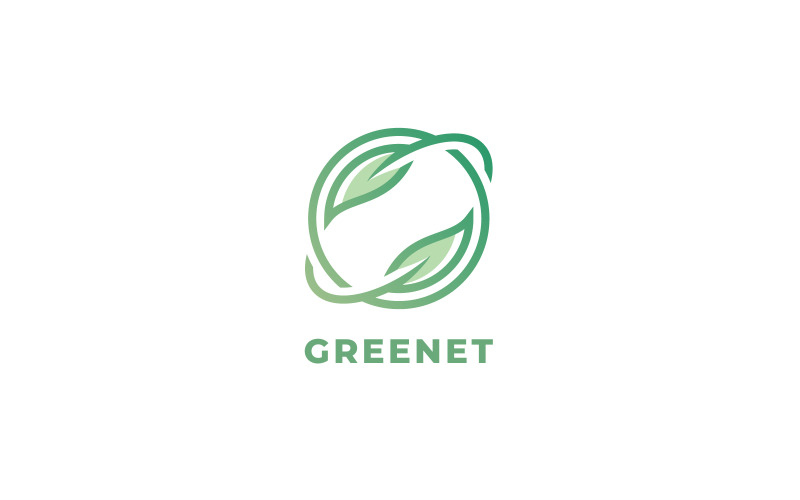 Download Шаблон логотипа "Green Leaves Planet Logo Template" / Green Leaves Planet Logo Template - Шаблон логотипа на тему графика design,earth,eco,efficient,energy,environment,global,globe,green,leaf,leaves,natural,nature,organic,planet,recycle,renewable,smart
