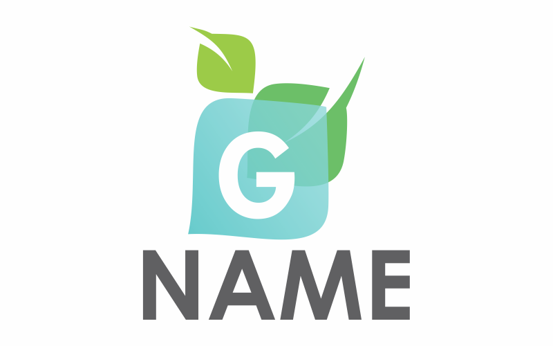 Download Шаблон логотипа "Green Letter G Logo Template" / Green Letter G Logo Template - Шаблон логотипа на тему графика green,design,sign,letter,font,symbol,icon,alphabet,vector,logo,creative,element,logotype,leaf,template,color,nature,letter g,floral