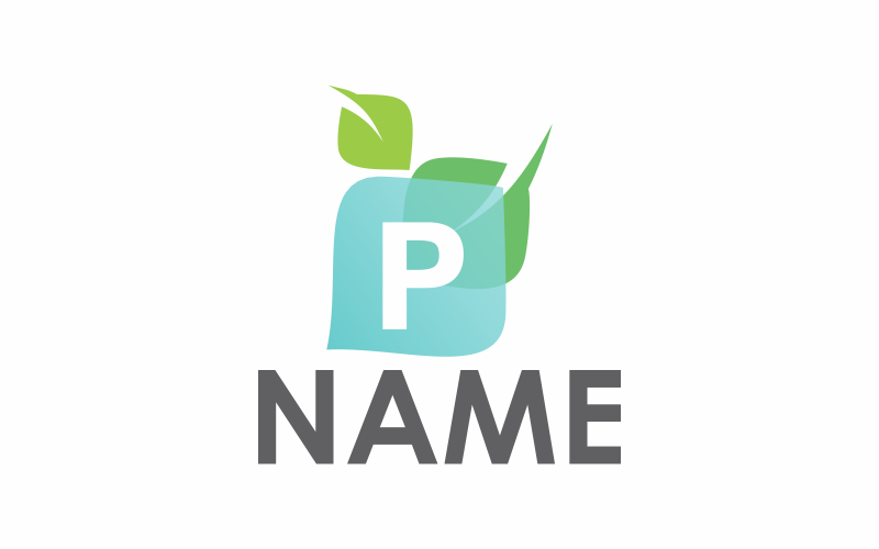 Download Шаблон логотипа "Green Letter P Logo Template" / Green Letter P Logo Template - Шаблон логотипа на тему графика green,design,sign,letter,font,symbol,icon,alphabet,vector,logo,creative,element,logotype,leaf,template,color,nature,letter p,floral