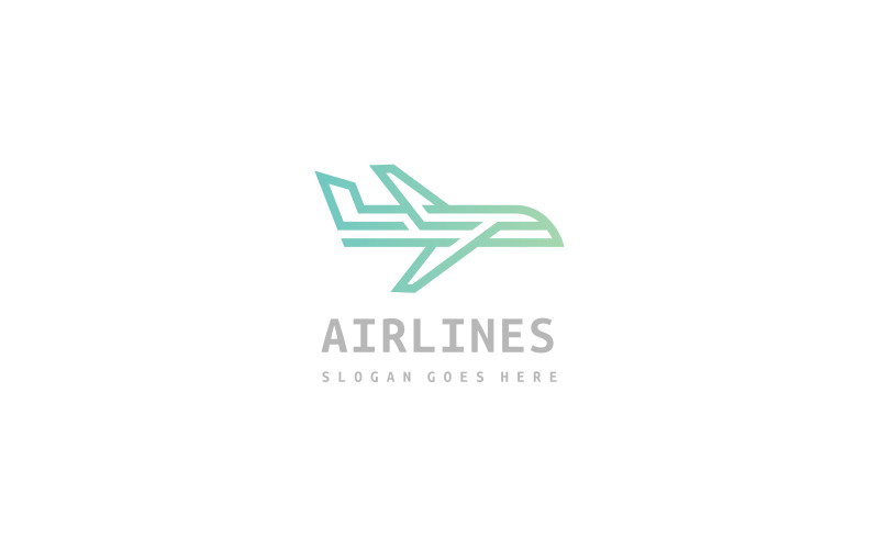 Download Шаблон логотипа "Plane Airlines Flight Logo Template" / Plane Airlines Flight Logo Template - Шаблон логотипа на тему графика advertising,aeroplane,air,aircraft,airline,airplane,airport,aviation,business,cheap,craft,design,flight,flying,icon,international,logo