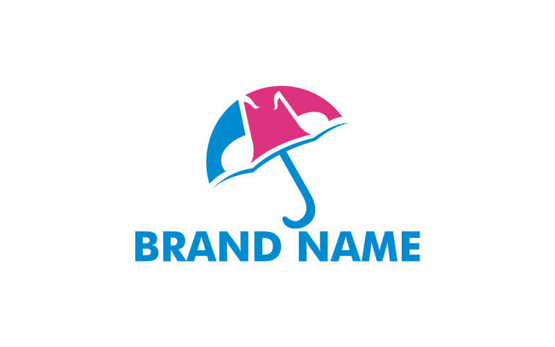Download Шаблон логотипа "Umbrella Music Logo Template" / Umbrella Music Logo Template - Шаблон логотипа на тему графика umbrella,music,illustration,vector,rain,art,weather,design,fashion,colorful,beach,summer,flat,party,relaxation,symbol,water,people,girl,song