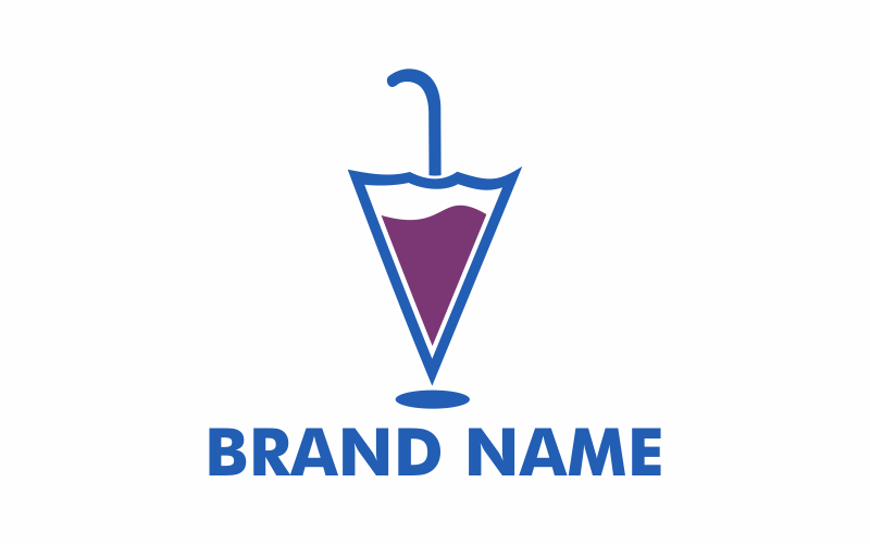 Download Шаблон логотипа "Wine Umbrella Logo Template" / Wine Umbrella Logo Template - Шаблон логотипа на тему графика umbrella,wine,glass,alcohol,drink,food,cocktail,water,whiskey,restaurant,bar,party,symbol,vodka,beverage,flat,travel,relaxation,table,menu