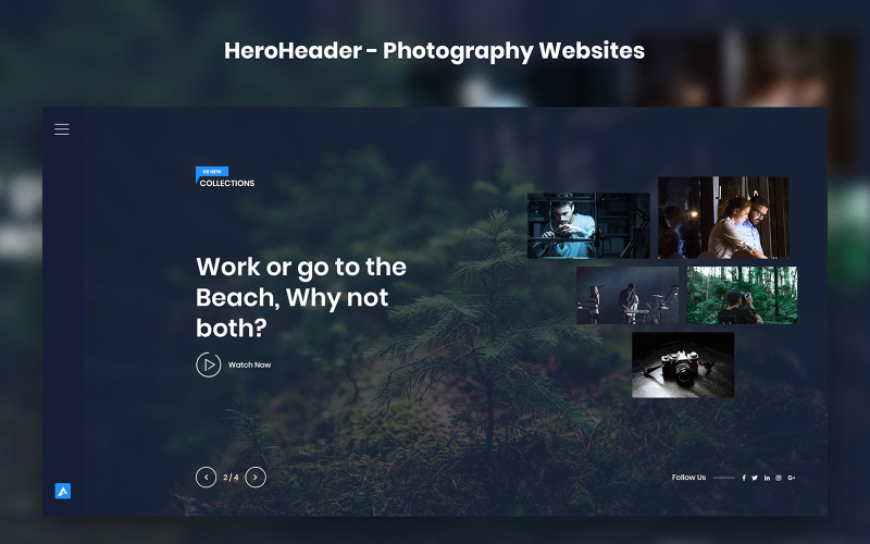 Download UI элементы "HeroHeader for Photography Websites UI Elements" / HeroHeader for Photography Websites UI Elements - UI элементы на тему графика photography,images,stockphotos,heroheader,landing,page,landingpage,psdtemplate,uidesign,website,saas,dashboard,creative,design