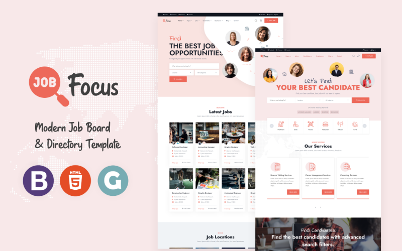 Job Board HTML5 Website Template