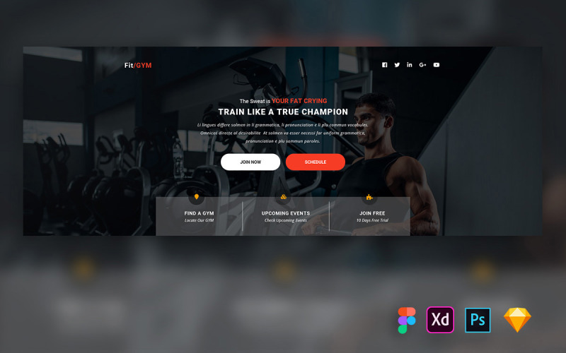 Download UI элементы "Hero Header for Fitness Websites" / Hero Header for Fitness Websites - UI элементы на тему графика uikit,website,widgets,dashboard,uidesign,heroheader,agency,business,blog,corporate,creative,bootstrap,landingpage,product,webdesign,restaurant,realestate,education,mobile app