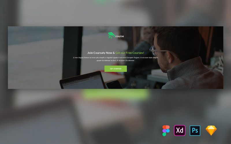 Download UI элементы "Hero Header for Online Courses Websites" / Hero Header for Online Courses Websites - UI элементы на тему графика uikit,website,widgets,dashboard,uidesign,heroheader,agency,business,blog,corporate,creative,bootstrap,landingpage,product,webdesign,restaurant,realestate,education,mobile app