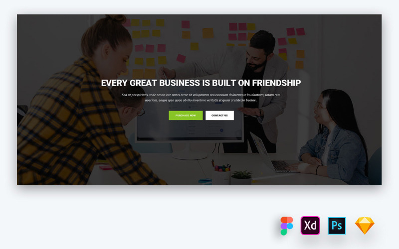 Download UI элементы "Hero Header for Startups Websites" / Hero Header for Startups Websites - UI элементы на тему графика uikit,website,widgets,dashboard,uidesign,heroheader,agency,business,blog,corporate,creative,bootstrap,landingpage,product,webdesign,restaurant,realestate,education,mobile app
