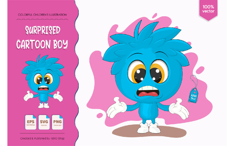 Download Vector "Surprised Cartoon Boy - Vector Image" / Surprised Cartoon Boy - Vector Image - Vector на тему графика cartoon boy,boy drawing,clip art,cute boy,png,svg,little boy,cute cartoon illustration,cartoon character,boy,crazy,children,teenage,cartoon,character,happy,comic,surprised,illustration,face