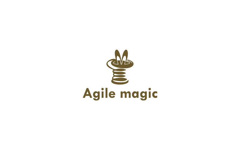 Download Шаблон логотипа "Agile Magic Logo Template" / Agile Magic Logo Template - Шаблон логотипа на тему графика magic,agility,background,concept,business,game,illustration,design,performance,illusion,light,black,circus,magical,caucasian,party,graphic,showing,agile,shuffle