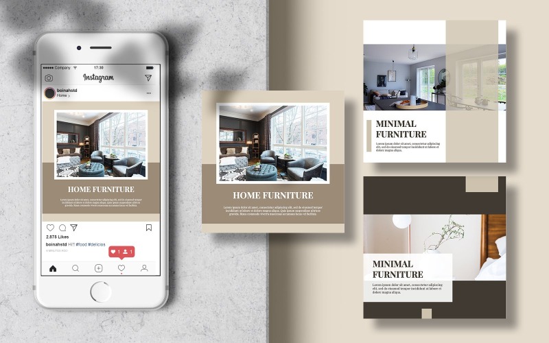 Download Шаблон для соцсетей "Furniture Instagram Post Banner Social Media Template" / Furniture Instagram Post Banner Social Media Template - Шаблон для соцсетей на тему графика template,banner,modern,furniture,poster,post,social,square,editable,social media,interior,social banner,living room,social media post,minimalist interior,home interior,social media templates,