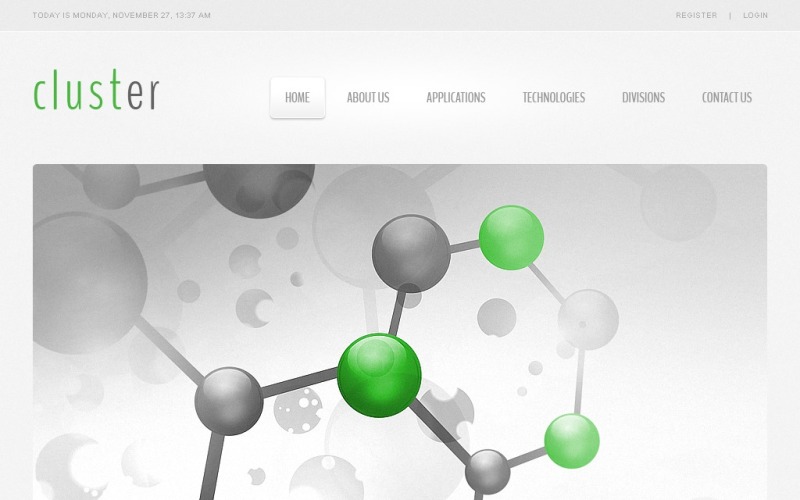 адаптивный шаблон сайта science lab