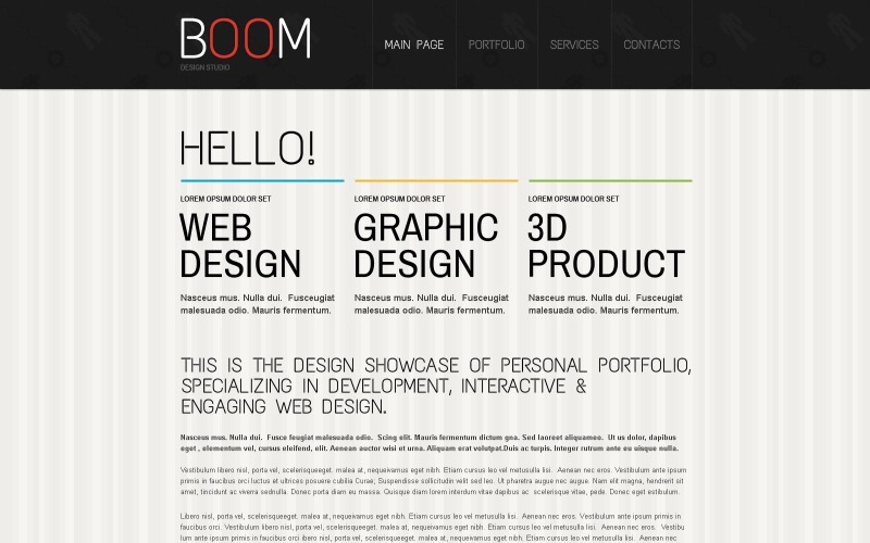 креативная студия дизайна drupal template