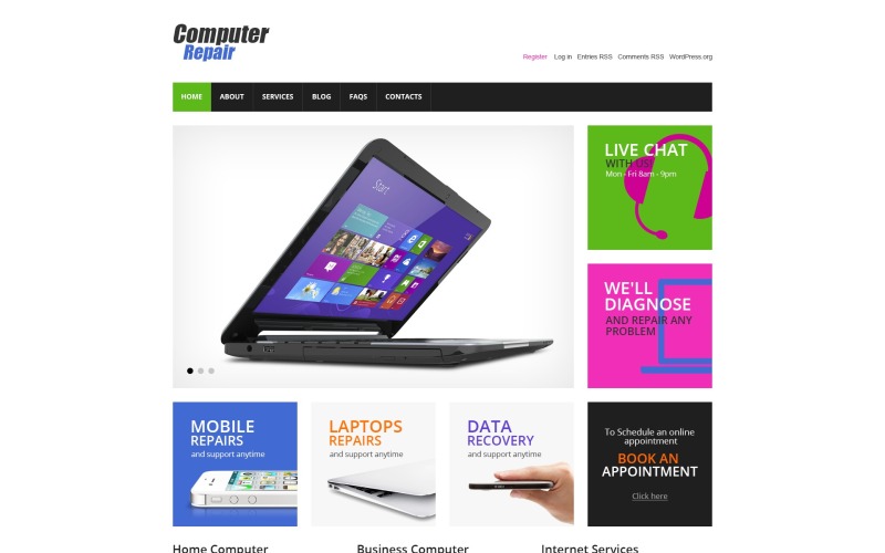 cherry computer repair wordpress тема