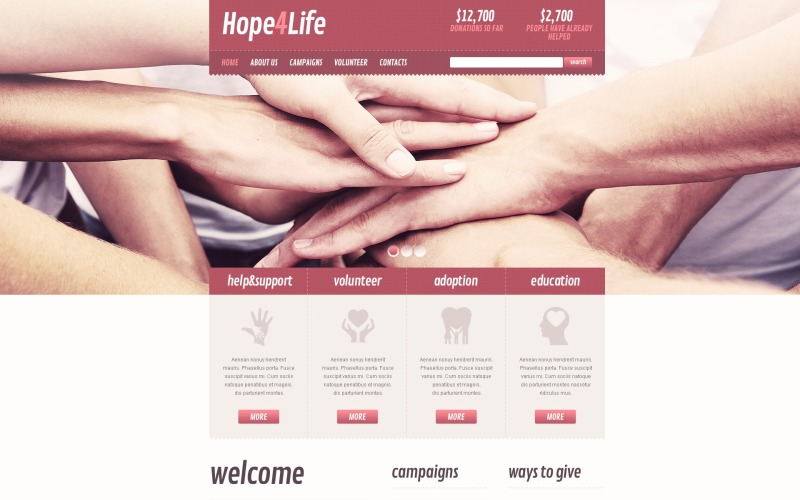 heart charity drupal шаблон