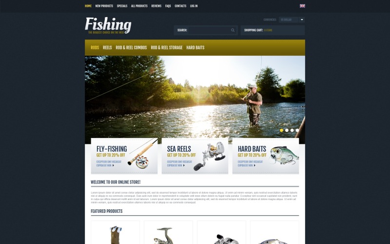 шаблон zencart fishing expert