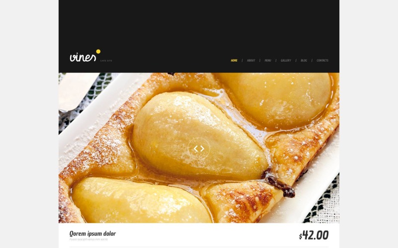 кафе wordpress тема