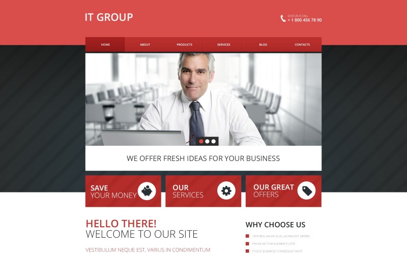 шаблон IT group drupal
