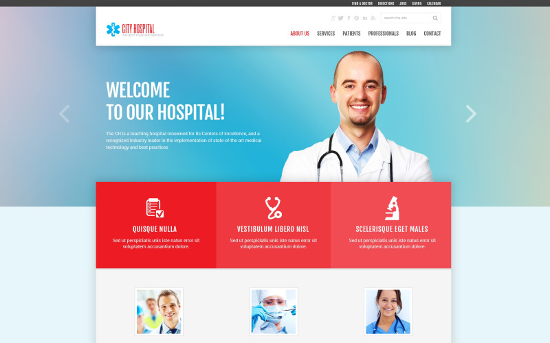 доктор отзывчивая тема wordpress