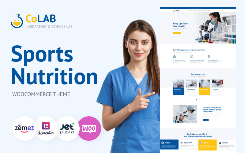 science lab отзывчивая тема wordpress
