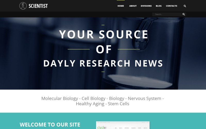 шаблон science organization joomla