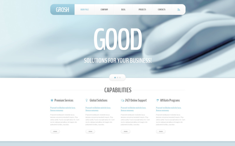 Консалтинг отзывчивая тема wordpress