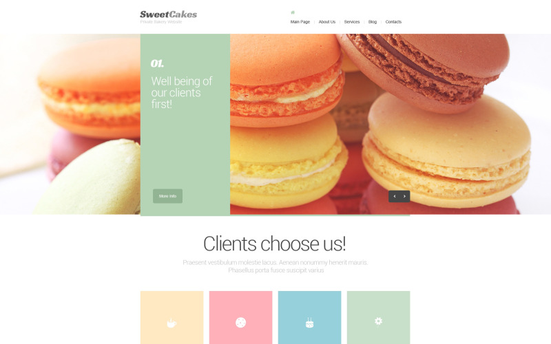 шаблон sweet shop drupal