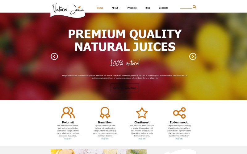 шаблон fruit juice co joomla
