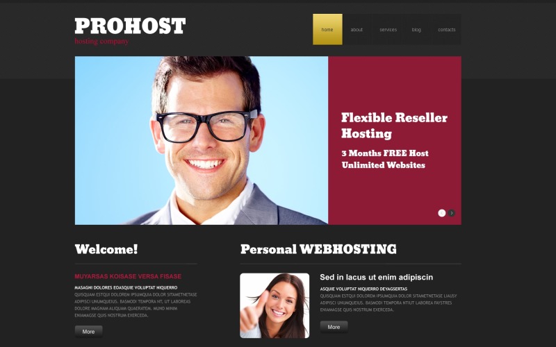хостинг адаптивной темы wordpress