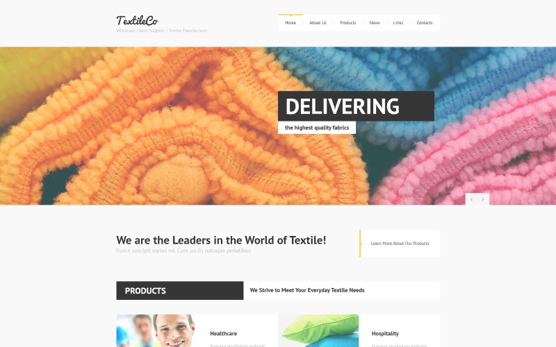 текстильная промышленность joomla шаблон