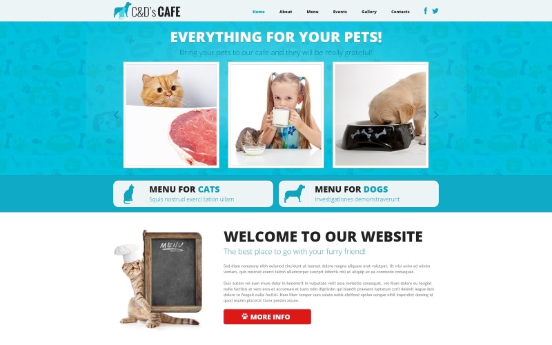 pet shop отзывчивый шаблон joomla