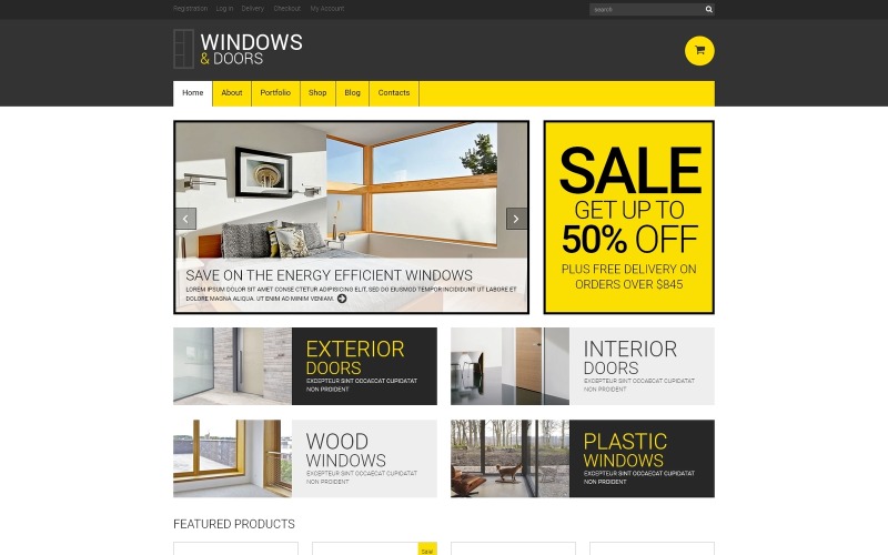 окно отзывчивая тема woocommerce