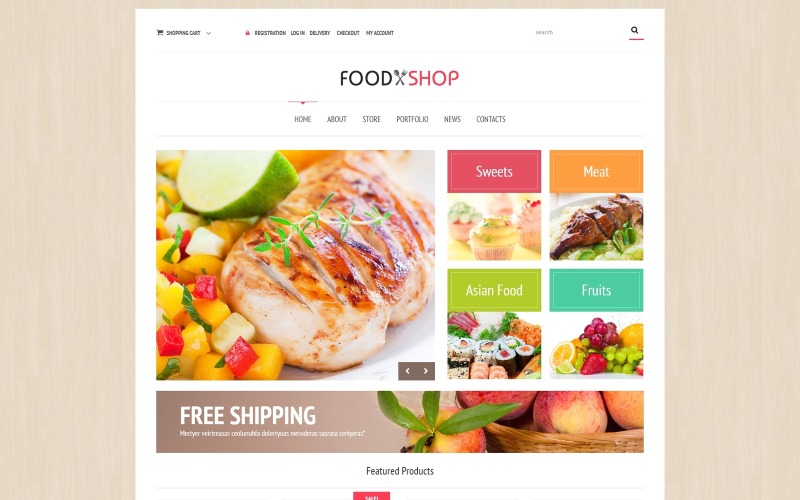 food store отзывчивая тема woocommerce